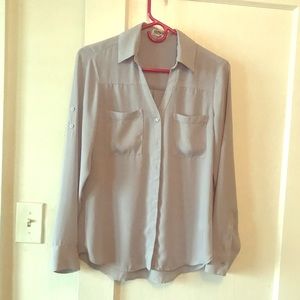 Express slim fit portfino blouse